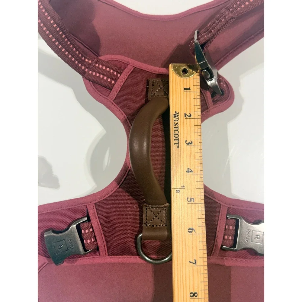 REDDY Dog Harness -Maroon Reflective Mesh Padded Canvas Handle - Medium NWOT